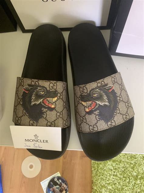 gucci wolf slides|gucci slides outlet.